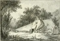 An illustration from Remarks on rural scenery : with twenty etchings of cottages, from nature : and some observations and precepts relative to the pictoresque (1797)