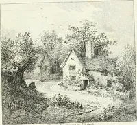 An illustration from Remarks on rural scenery : with twenty etchings of cottages, from nature : and some observations and precepts relative to the pictoresque (1797)