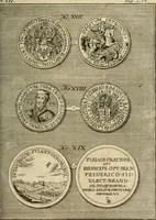 An illustration from Remarques historiques sur les medailles et les monnoyes (1740)