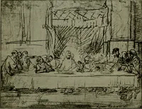 An illustration from Rembrandt handzeichnungen (1919)