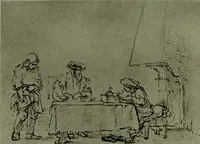 An illustration from Rembrandt handzeichnungen (1919)