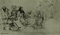 An illustration from Rembrandt handzeichnungen (1919)