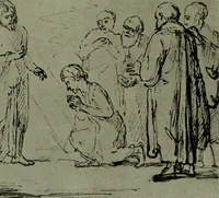 An illustration from Rembrandt handzeichnungen (1919)