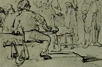 An illustration from Rembrandt handzeichnungen (1919)