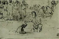 An illustration from Rembrandt handzeichnungen (1919)