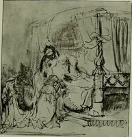 An illustration from Rembrandt handzeichnungen (1919)