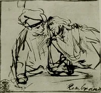 An illustration from Rembrandt handzeichnungen (1919)