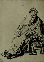 An illustration from Rembrandt handzeichnungen (1919)