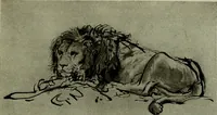 An illustration from Rembrandt handzeichnungen (1919)