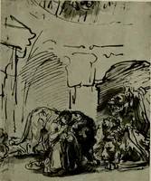 An illustration from Rembrandt handzeichnungen (1919)