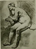 An illustration from Rembrandt handzeichnungen (1919)