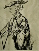 An illustration from Rembrandt handzeichnungen (1919)