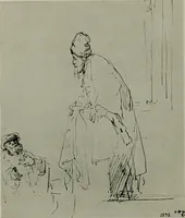 An illustration from Rembrandt handzeichnungen (1919)
