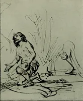 An illustration from Rembrandt handzeichnungen (1919)