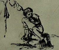 An illustration from Rembrandt handzeichnungen (1919)
