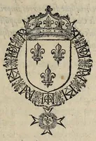 An illustration from Remerciement fait av Roy : sur la proposition facte par sa Majesté à l'ouuerture de ses Estats pour la declaration de sa bien-vueillãce enuers ses subiects, le Dimẽche xvj. d'Octobre 1588. iour de l'ouuerture des Estats / (1588)