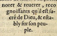An illustration from Remonstrance salvtaire avx devoyez, qv'il n'est permis avx subiets, sous quelque pretexte que se soit, leuer les armes contre leur prince & roy, le tout prouué par l'escriture saincte, (1567)