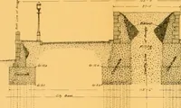 An illustration from Report of the Cambridge bridge commission and report of the chief engineer upon the construction of Cambridge bridge (1909)
