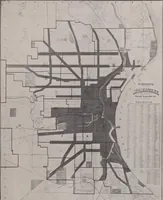 An illustration from Report of the Heights of Buildings Commission to the Committee on the Height, Size and Arrangement of Buildings of the Board of Estimate and Apportionment of the city of New York (1913)