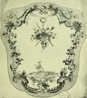 An illustration from Reproduction des uvres de Huquier & Gillot, Epoque Louis XV (1903)