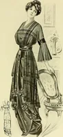 An illustration from Reproductions of model gowns exhibited by Haas brothers, for the spring season of 1913 .. (1913)