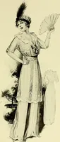 An illustration from Reproductions of model gowns exhibited by Haas brothers, for the spring season of 1913 .. (1913)