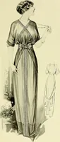 An illustration from Reproductions of model gowns exhibited by Haas brothers, for the spring season of 1913 .. (1913)