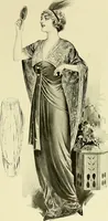 An illustration from Reproductions of model gowns exhibited by Haas brothers, for the spring season of 1913 .. (1913)