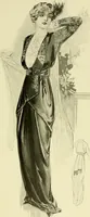 An illustration from Reproductions of model gowns exhibited by Haas brothers, for the spring season of 1913 .. (1913)
