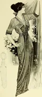An illustration from Reproductions of model gowns exhibited by Haas brothers, for the spring season of 1913 .. (1913)