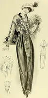 An illustration from Reproductions of model gowns exhibited by Haas brothers, for the spring season of 1913 .. (1913)