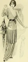 An illustration from Reproductions of model gowns exhibited by Haas brothers, for the spring season of 1913 .. (1913)