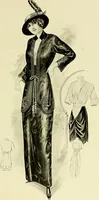 An illustration from Reproductions of model gowns exhibited by Haas brothers, for the spring season of 1913 .. (1913)