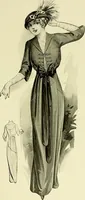 An illustration from Reproductions of model gowns exhibited by Haas brothers, for the spring season of 1913 .. (1913)