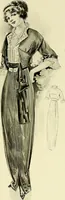 An illustration from Reproductions of model gowns exhibited by Haas brothers, for the spring season of 1913 .. (1913)