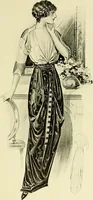 An illustration from Reproductions of model gowns exhibited by Haas brothers, for the spring season of 1913 .. (1913)