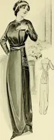 An illustration from Reproductions of model gowns exhibited by Haas brothers, for the spring season of 1913 .. (1913)