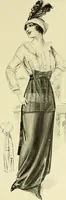 An illustration from Reproductions of model gowns exhibited by Haas brothers, for the spring season of 1913 .. (1913)