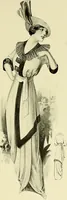 An illustration from Reproductions of model gowns exhibited by Haas brothers, for the spring season of 1913 .. (1913)