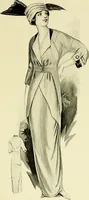 An illustration from Reproductions of model gowns exhibited by Haas brothers, for the spring season of 1913 .. (1913)