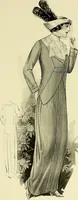 An illustration from Reproductions of model gowns exhibited by Haas brothers, for the spring season of 1913 .. (1913)