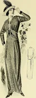 An illustration from Reproductions of model gowns exhibited by Haas brothers, for the spring season of 1913 .. (1913)