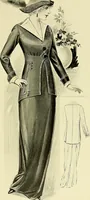 An illustration from Reproductions of model gowns exhibited by Haas brothers, for the spring season of 1913 .. (1913)