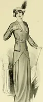 An illustration from Reproductions of model gowns exhibited by Haas brothers, for the spring season of 1913 .. (1913)