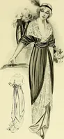 An illustration from Reproductions of model gowns exhibited by Haas brothers, for the spring season of 1913 .. (1913)
