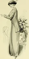An illustration from Reproductions of model gowns exhibited by Haas brothers, for the spring season of 1913 .. (1913)