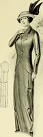 An illustration from Reproductions of model gowns exhibited by Haas brothers, for the spring season of 1913 .. (1913)