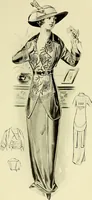 An illustration from Reproductions of model gowns exhibited by Haas brothers, for the spring season of 1913 .. (1913)