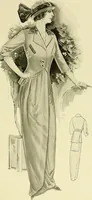 An illustration from Reproductions of model gowns exhibited by Haas brothers, for the spring season of 1913 .. (1913)