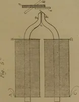 An illustration from Researches on diamagnetism and magne-crystallic action : including the question of diamagnetic polarity (1870)